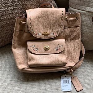 🎀 NWT Coach Nude Mini Backpack 💝